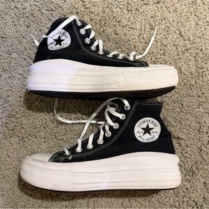 Converse Black Platform High-Top Sneakers